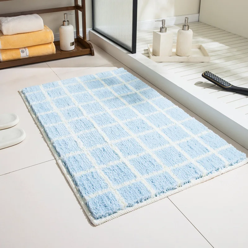 Modern Grid Tufted Bath Mat - Image 4