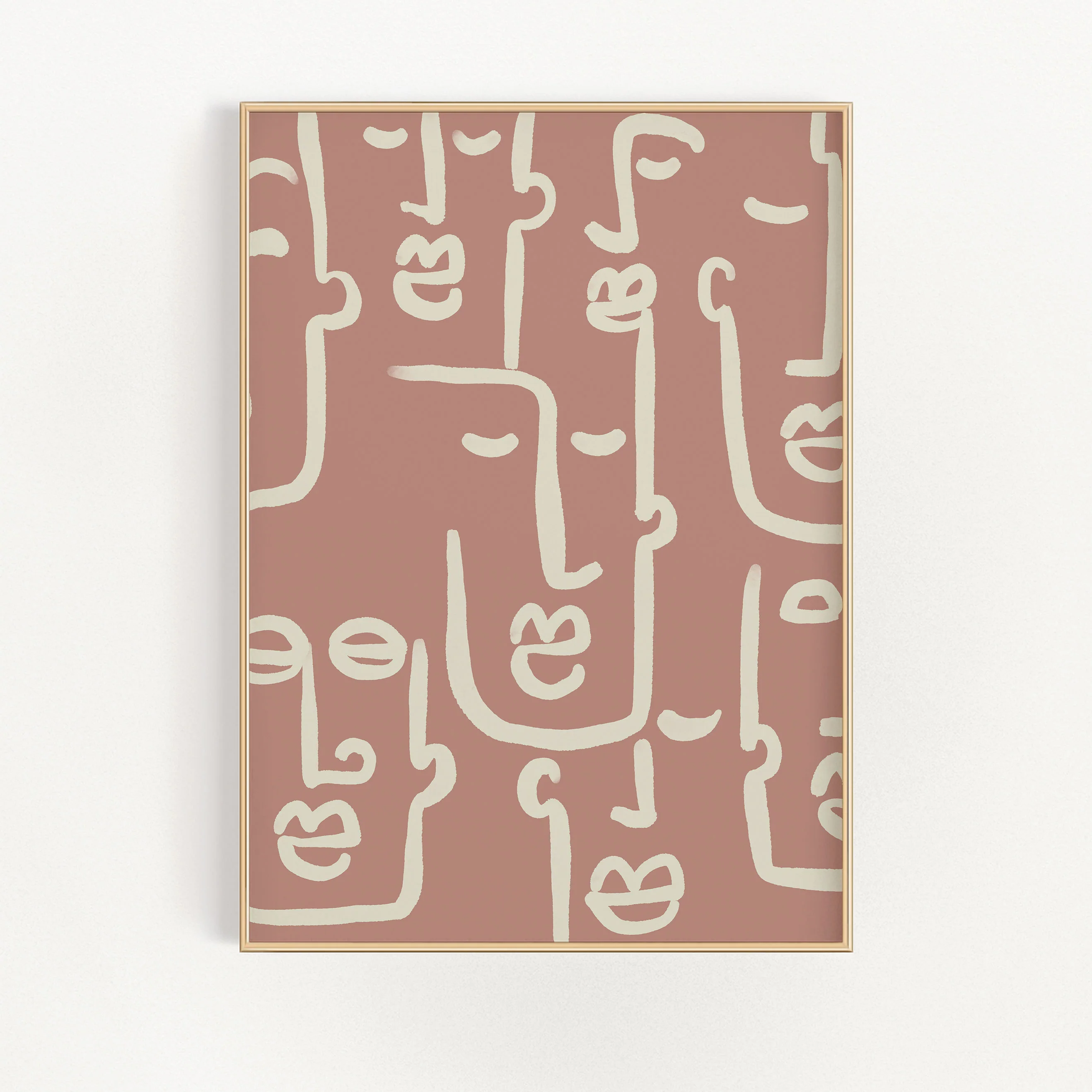 Abstract Faces Wall Art
