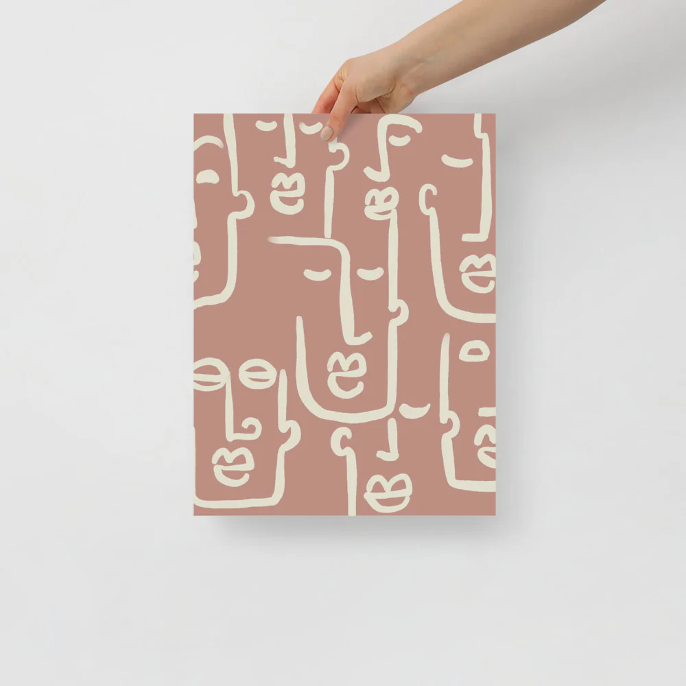 Abstract Faces Wall Art - Image 2