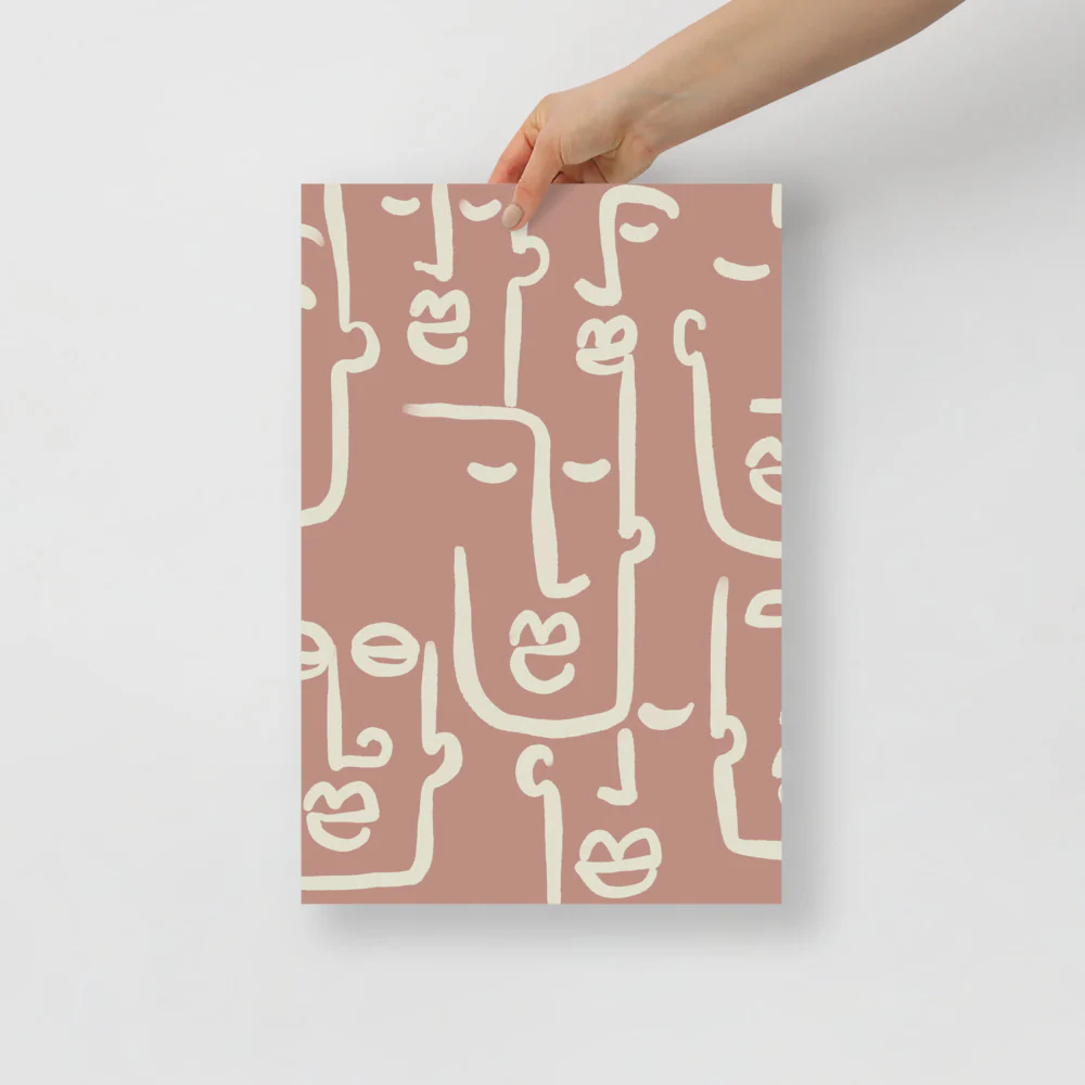 Abstract Faces Wall Art - Image 3