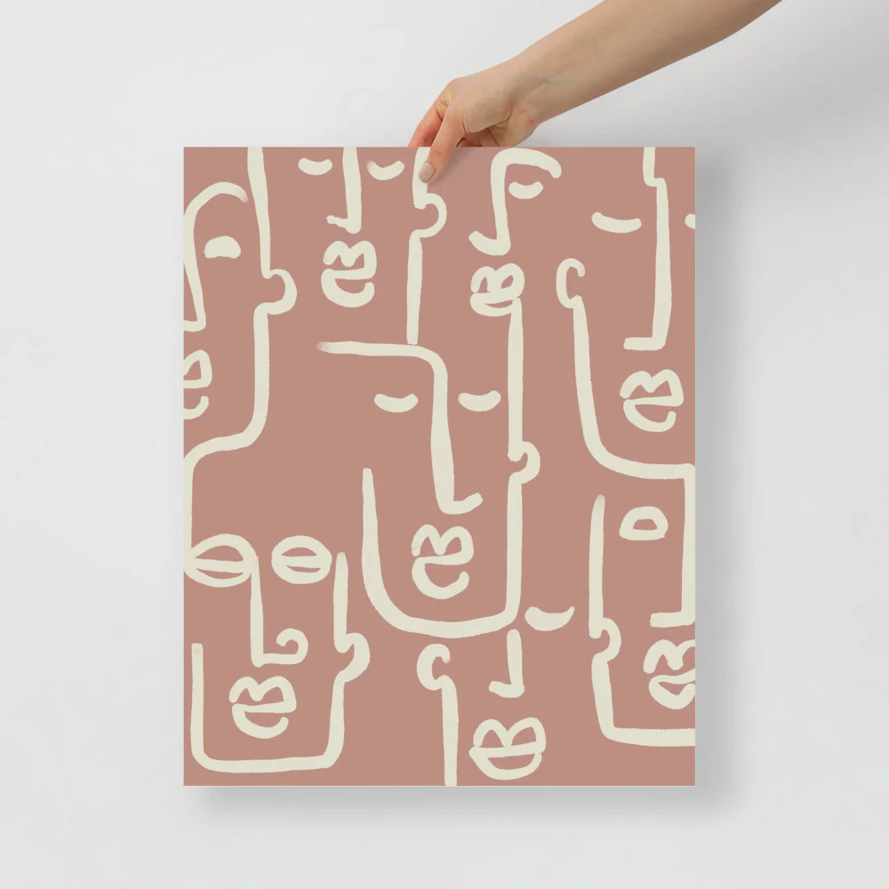 Abstract Faces Wall Art - Image 4
