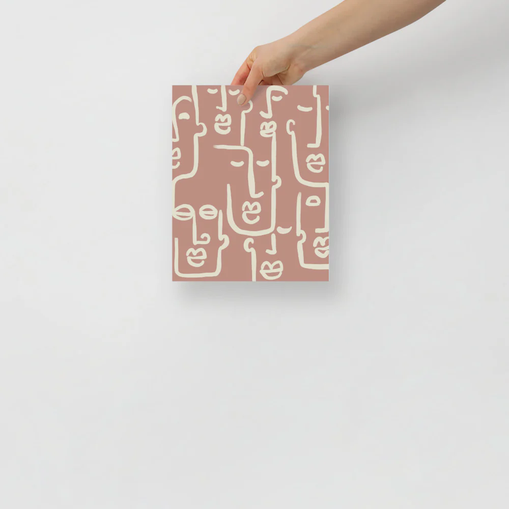 Abstract Faces Wall Art - Image 7