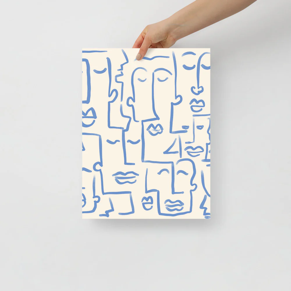 Abstract Faces Wall Art - Image 2