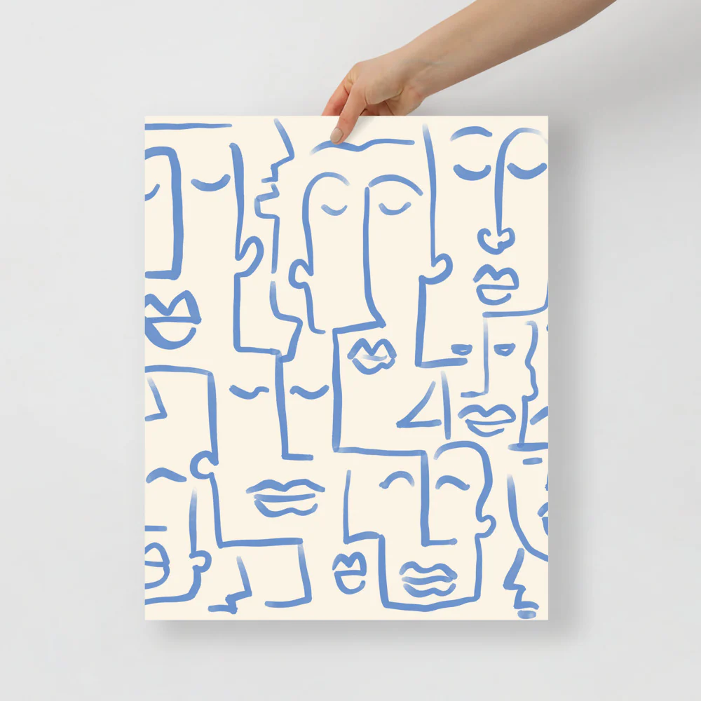 Abstract Faces Wall Art - Image 4