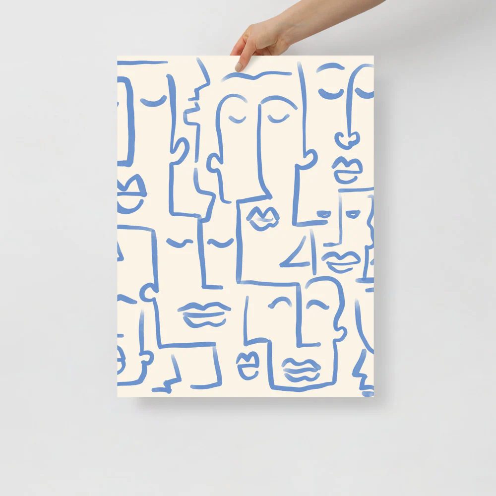Abstract Faces Wall Art - Image 5