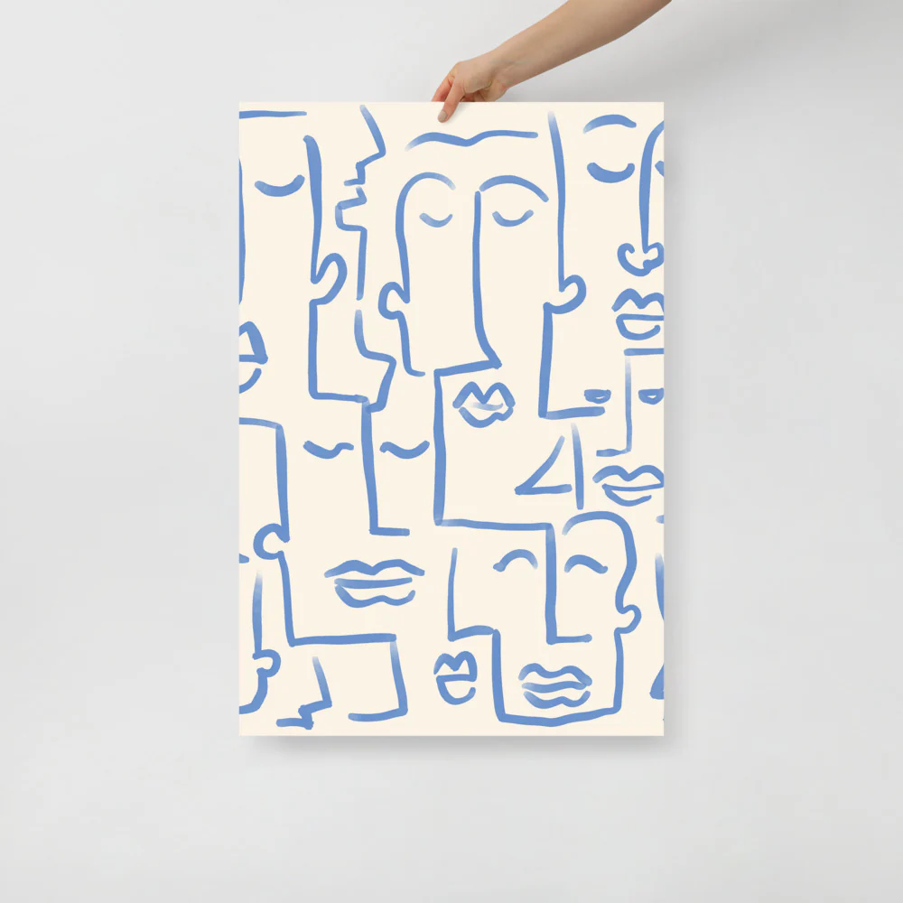 Abstract Faces Wall Art - Image 6