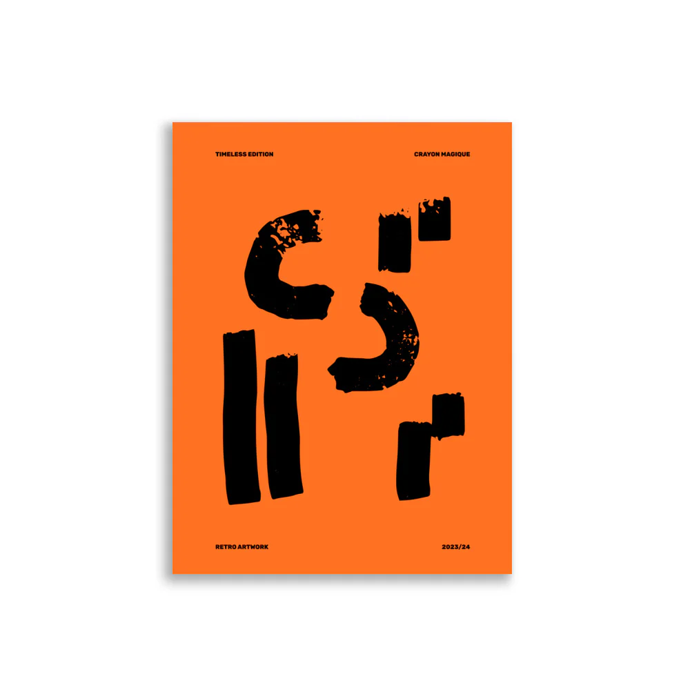 Abstract on Orange - Image 4