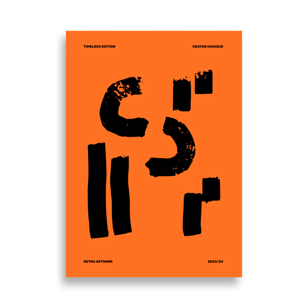 Abstract on Orange - Image 5