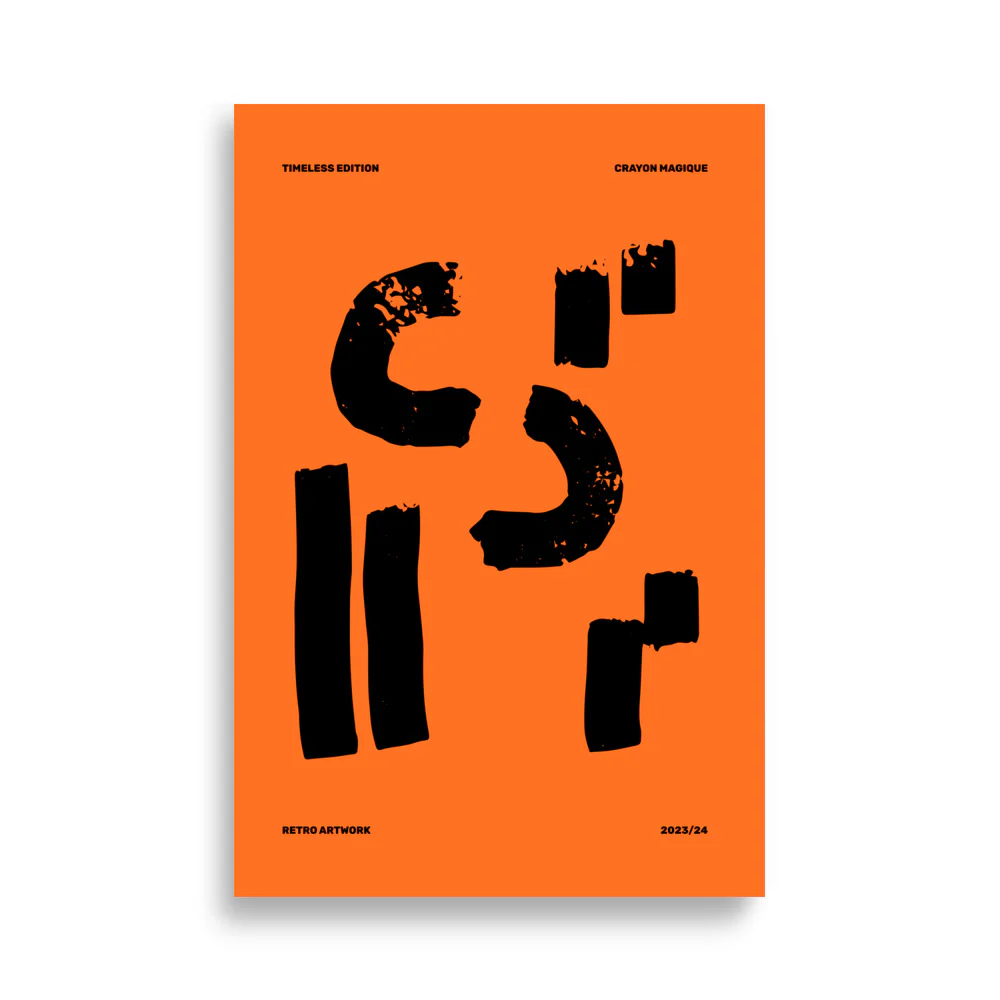 Abstract on Orange - Image 6
