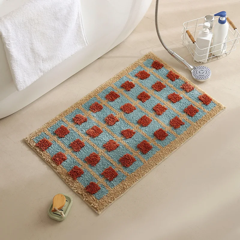 Abstract Grid Tufted Bath Mat - Image 10