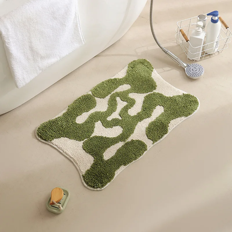 Abstract Grid Tufted Bath Mat - Image 8