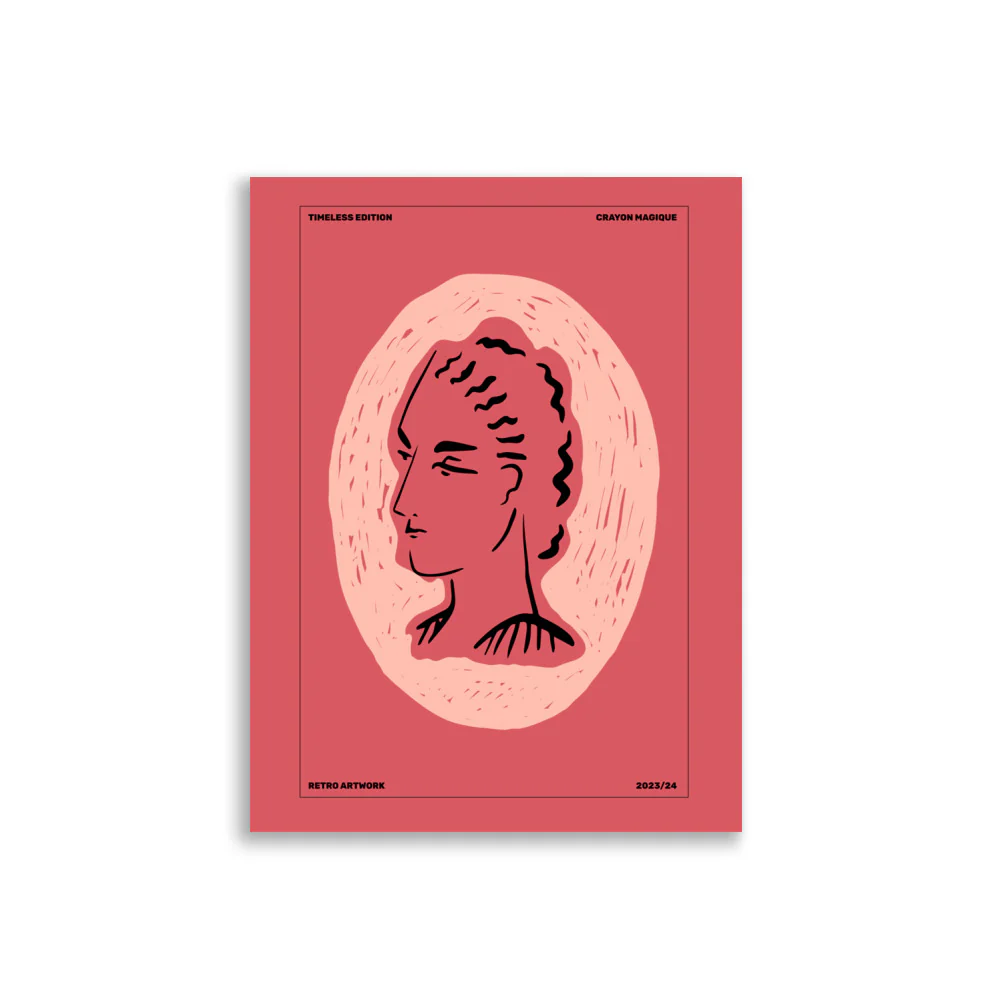 Abstract Post Mark in Pink - Image 3