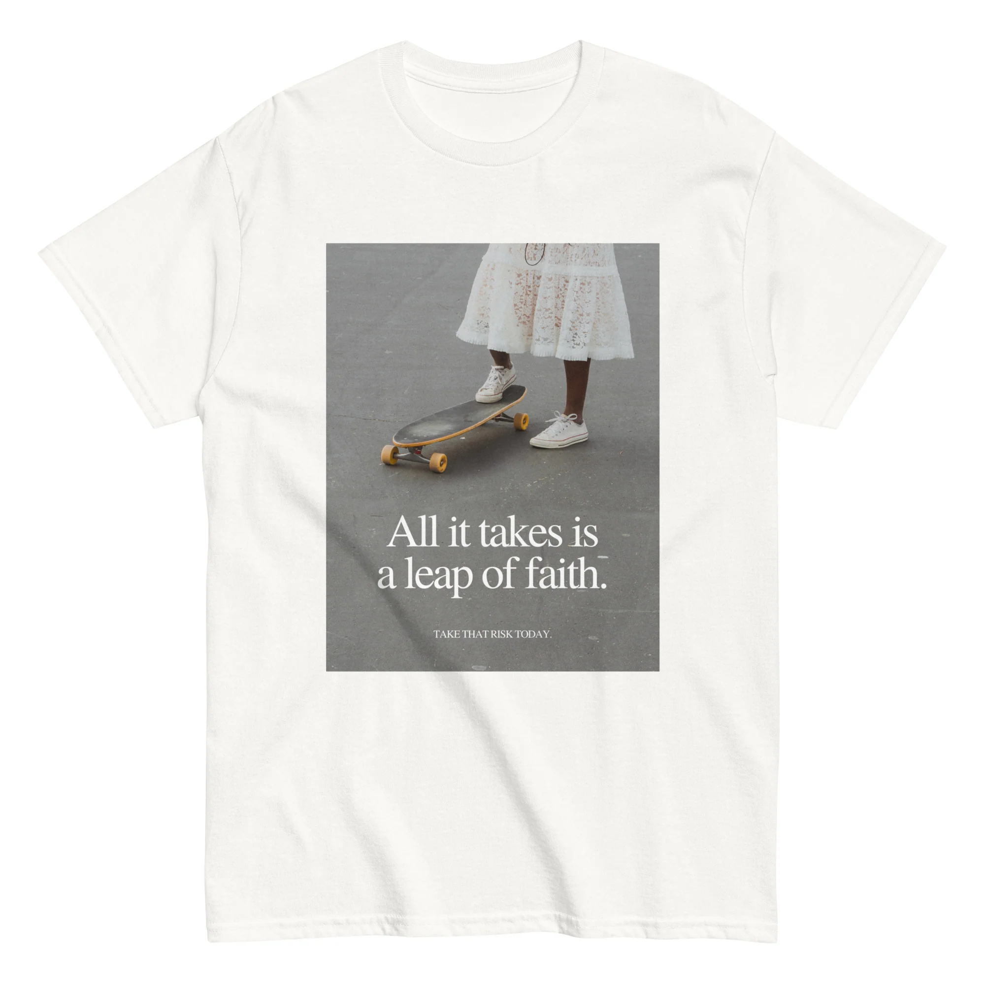 All it takes is a leap of faith T-shirt - Image 15