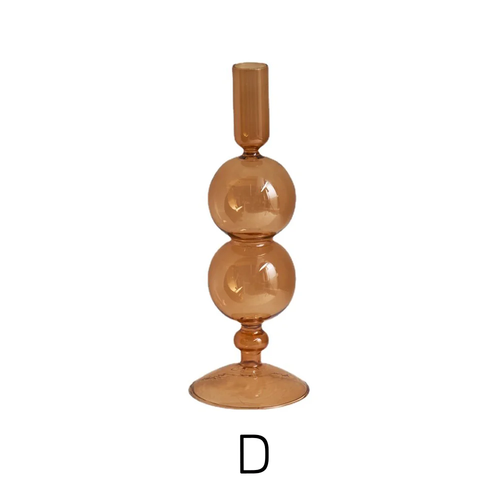 Amber Modern Glass Candle Holder - Image 13