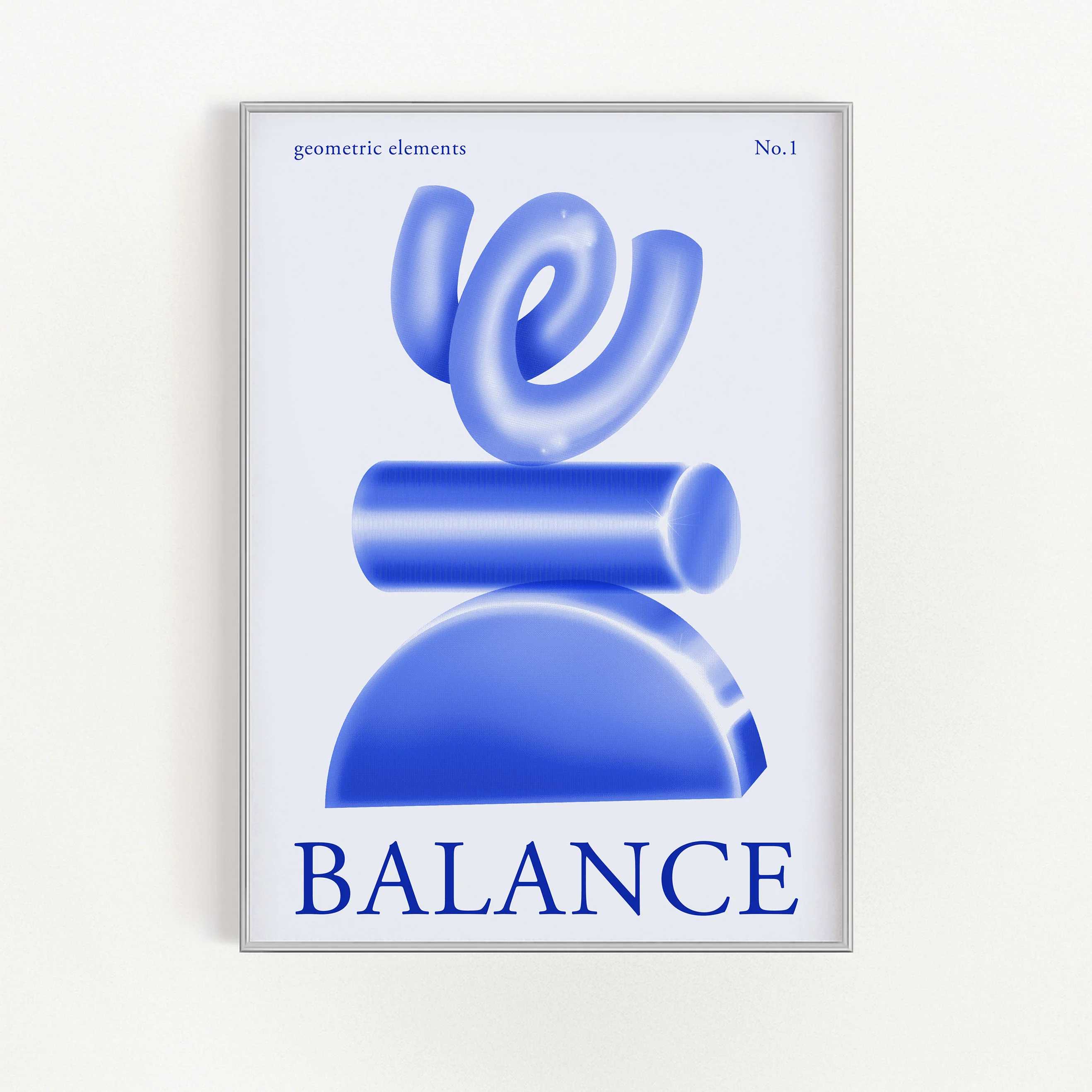 Balance - Solid Figure - Blue