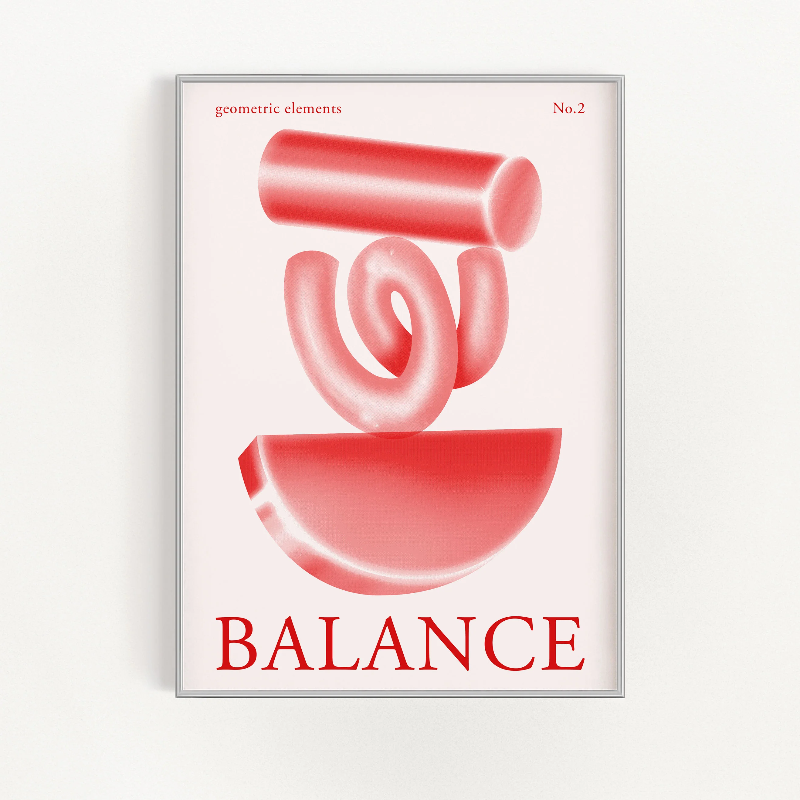 Balance - Solid Figure - Red