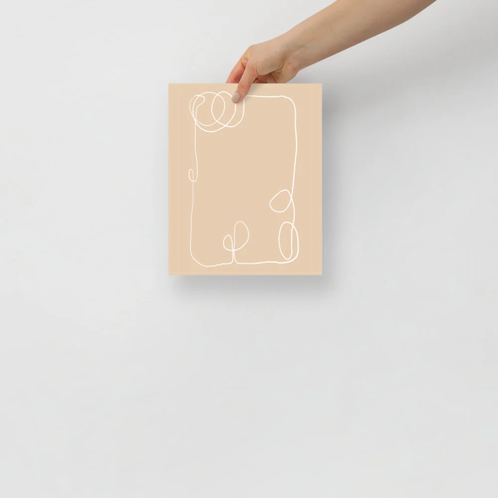 Beige Line Abstract Wall Art - Image 7