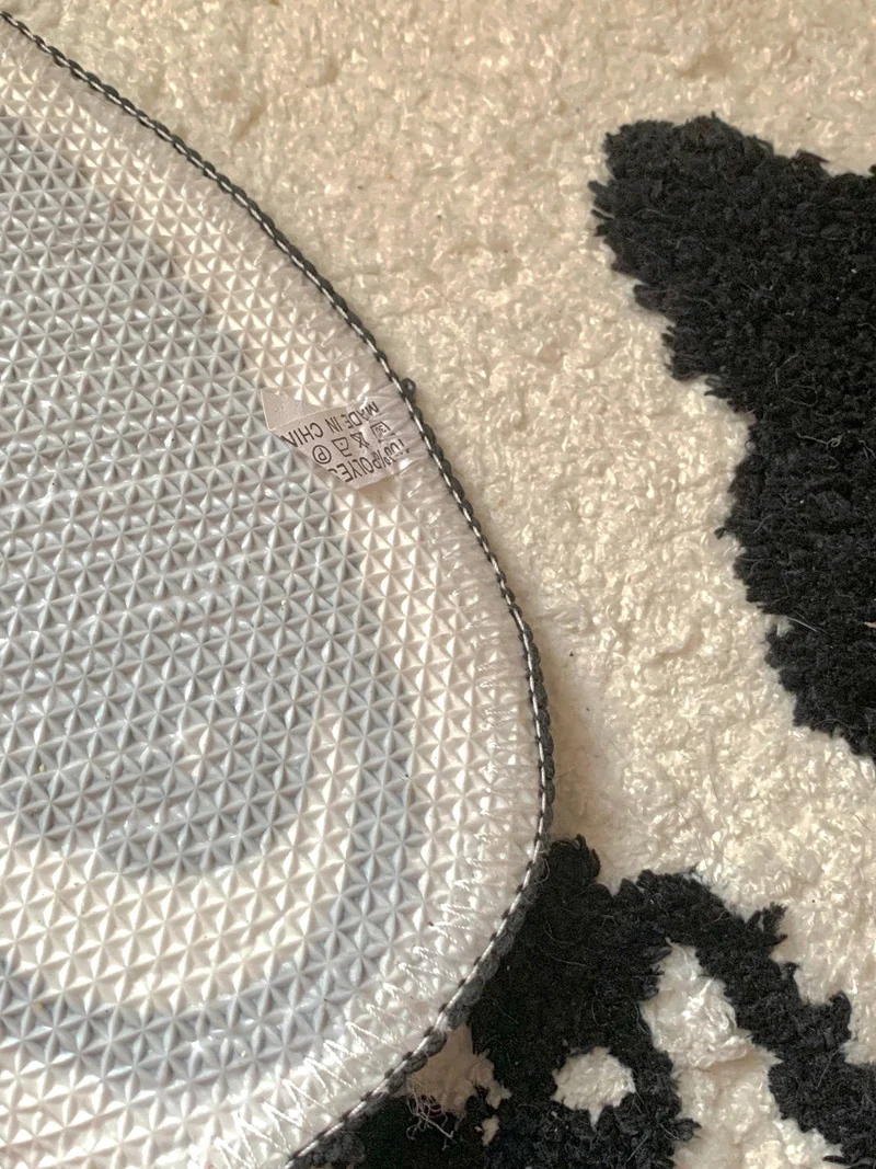 Black & White Cat Bath Mat - Image 7