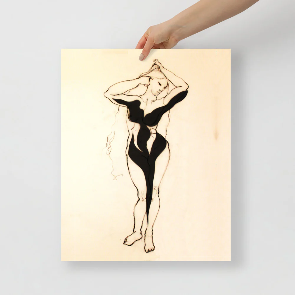 Black Floral Body Wall Art - Image 4