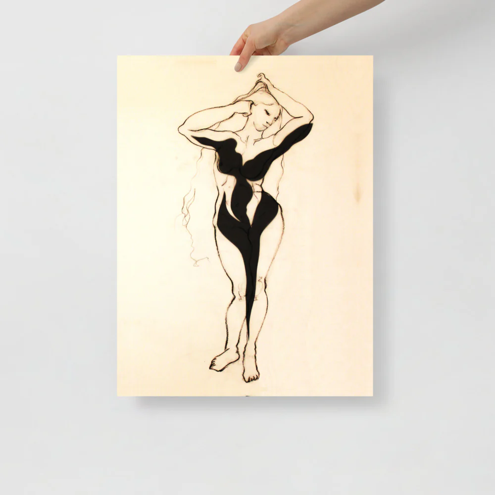 Black Floral Body Wall Art - Image 5