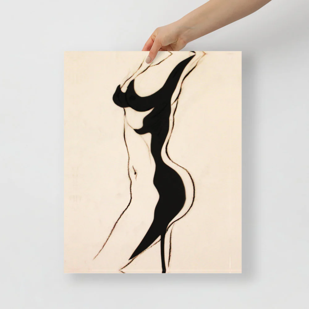 Black Floral Body Wall Art - Image 4