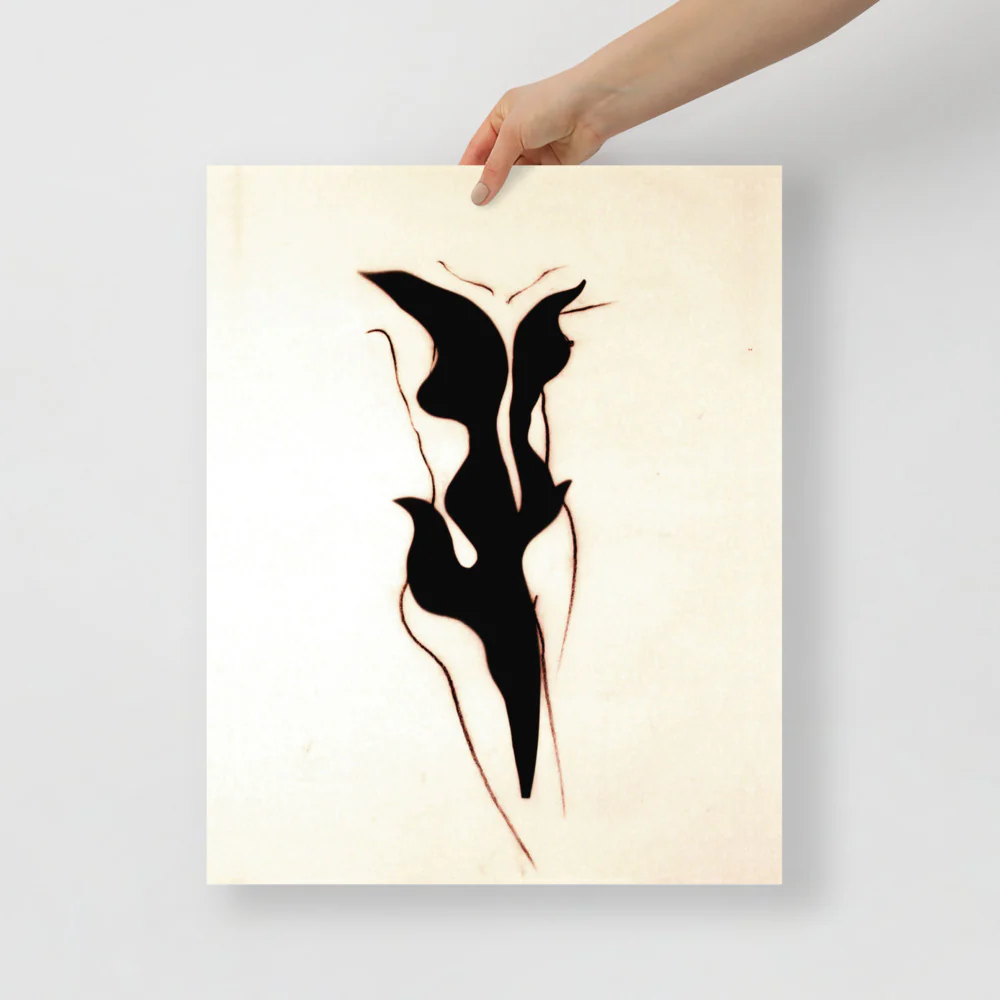 Black Floral Body Wall Art - Image 4