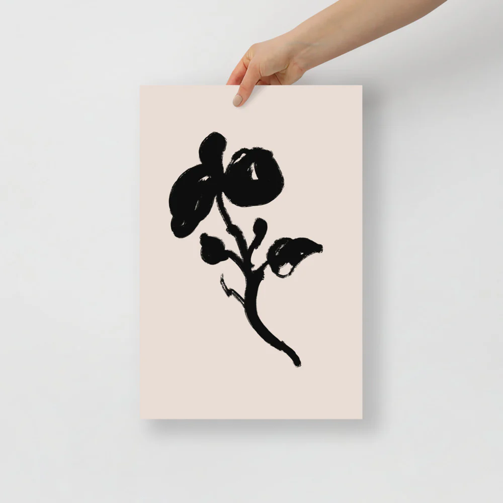 Black Flower Wall Art - Image 6