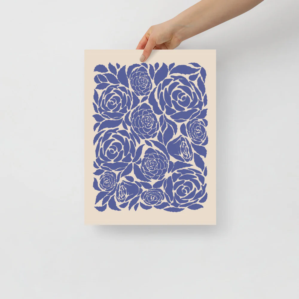 Blue Roses Wall Art - Image 2
