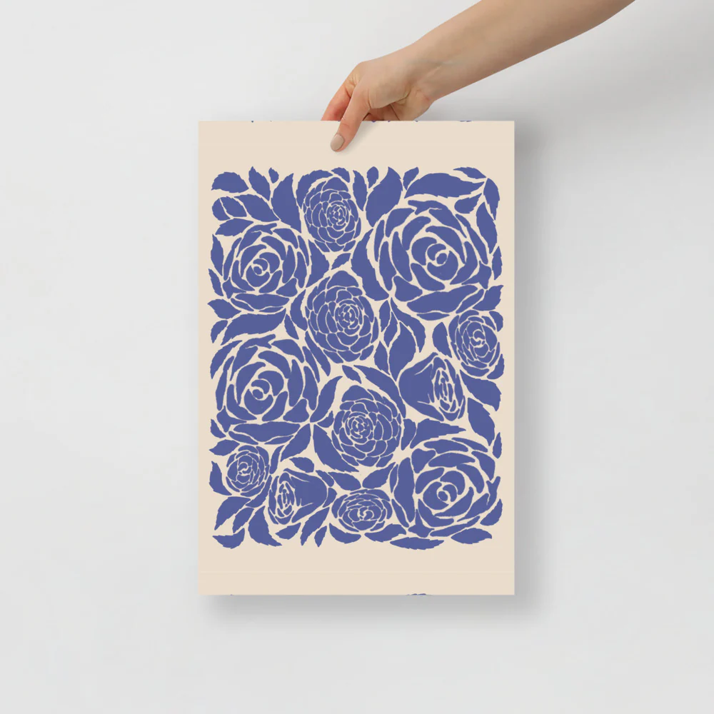 Blue Roses Wall Art - Image 3