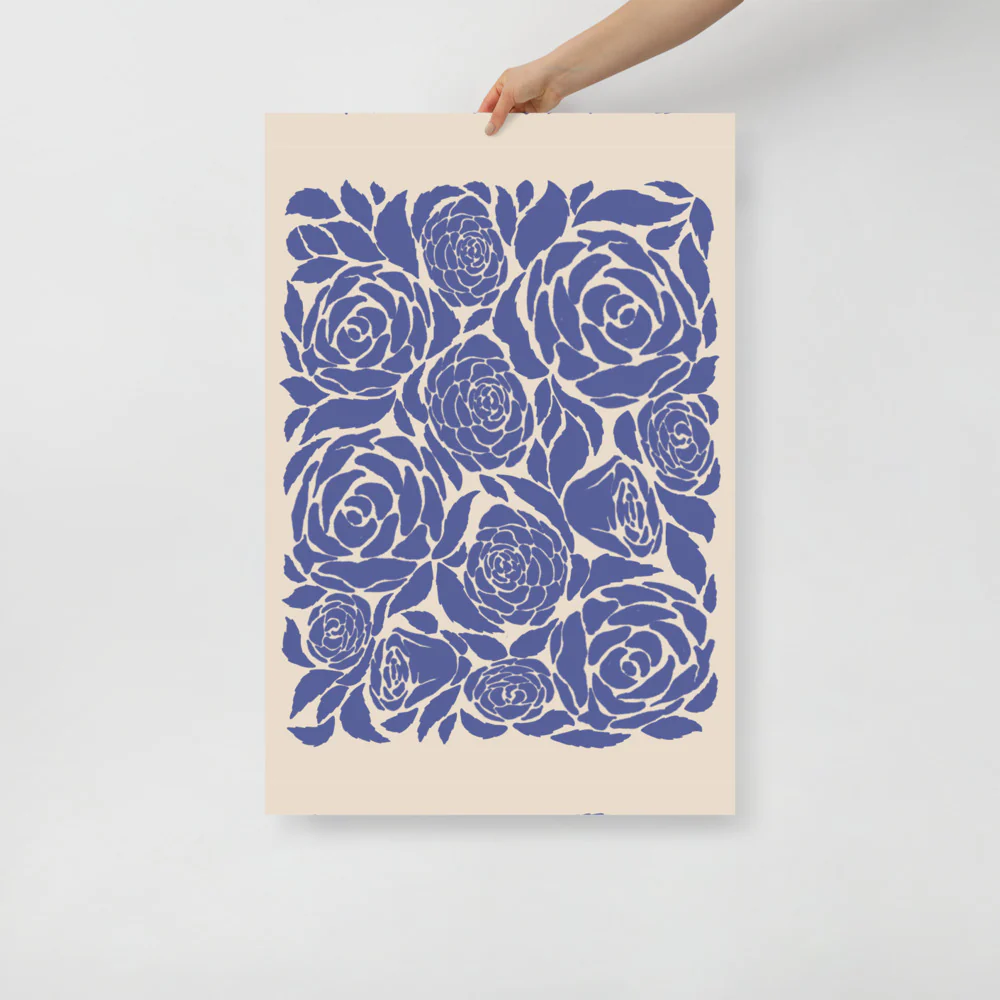 Blue Roses Wall Art - Image 5