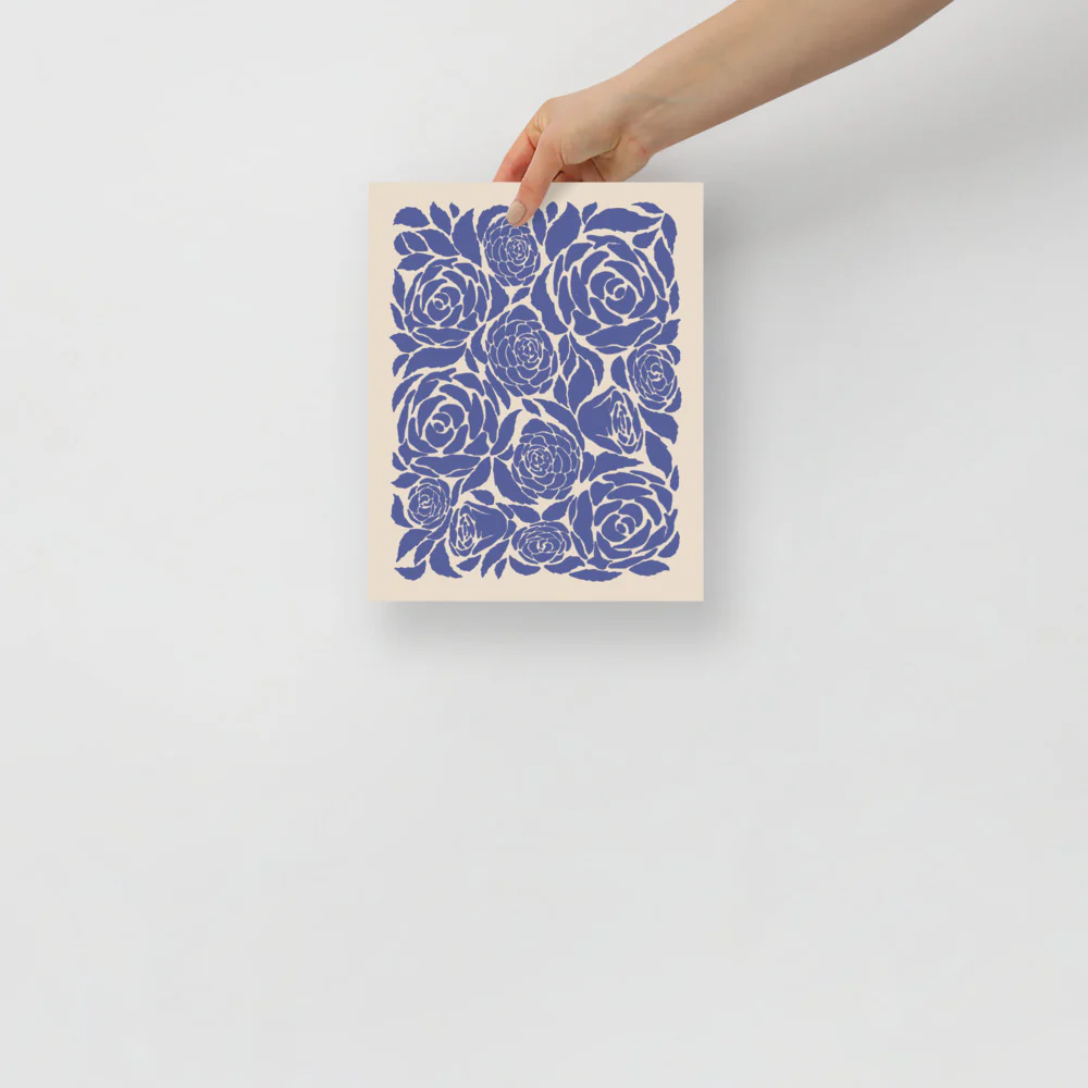 Blue Roses Wall Art - Image 6