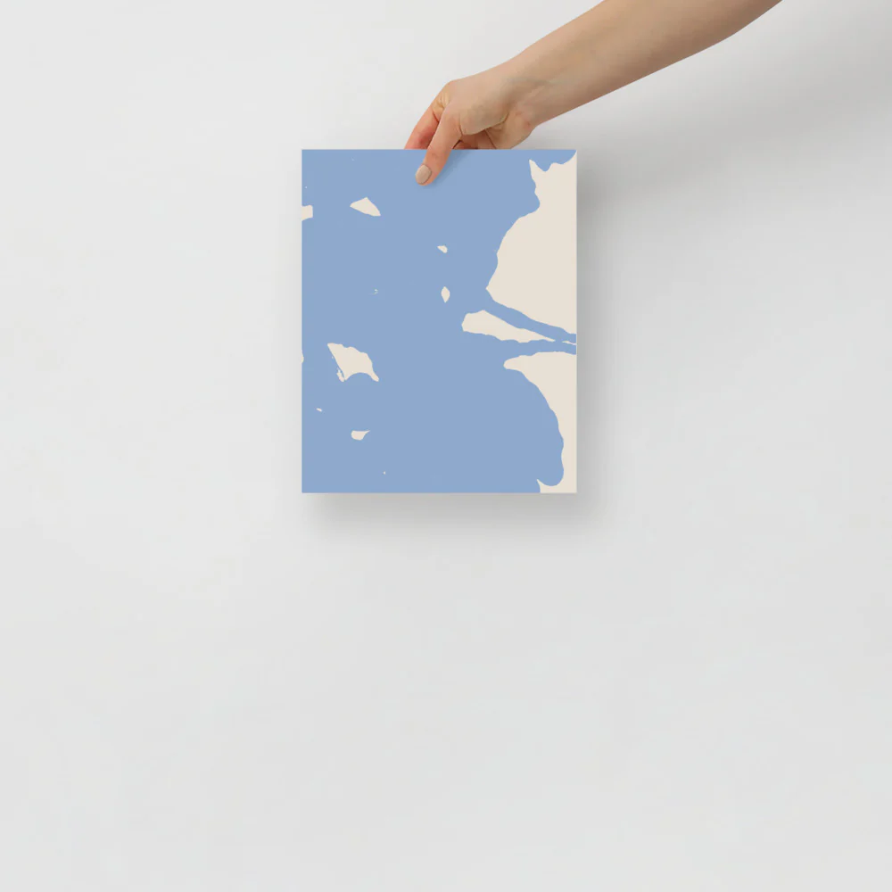 Blue Sky Abstract Wall Art - Image 2