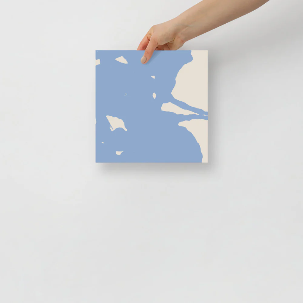 Blue Sky Abstract Wall Art - Image 3