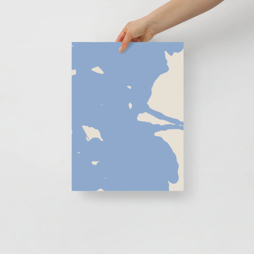 Blue Sky Abstract Wall Art - Image 5