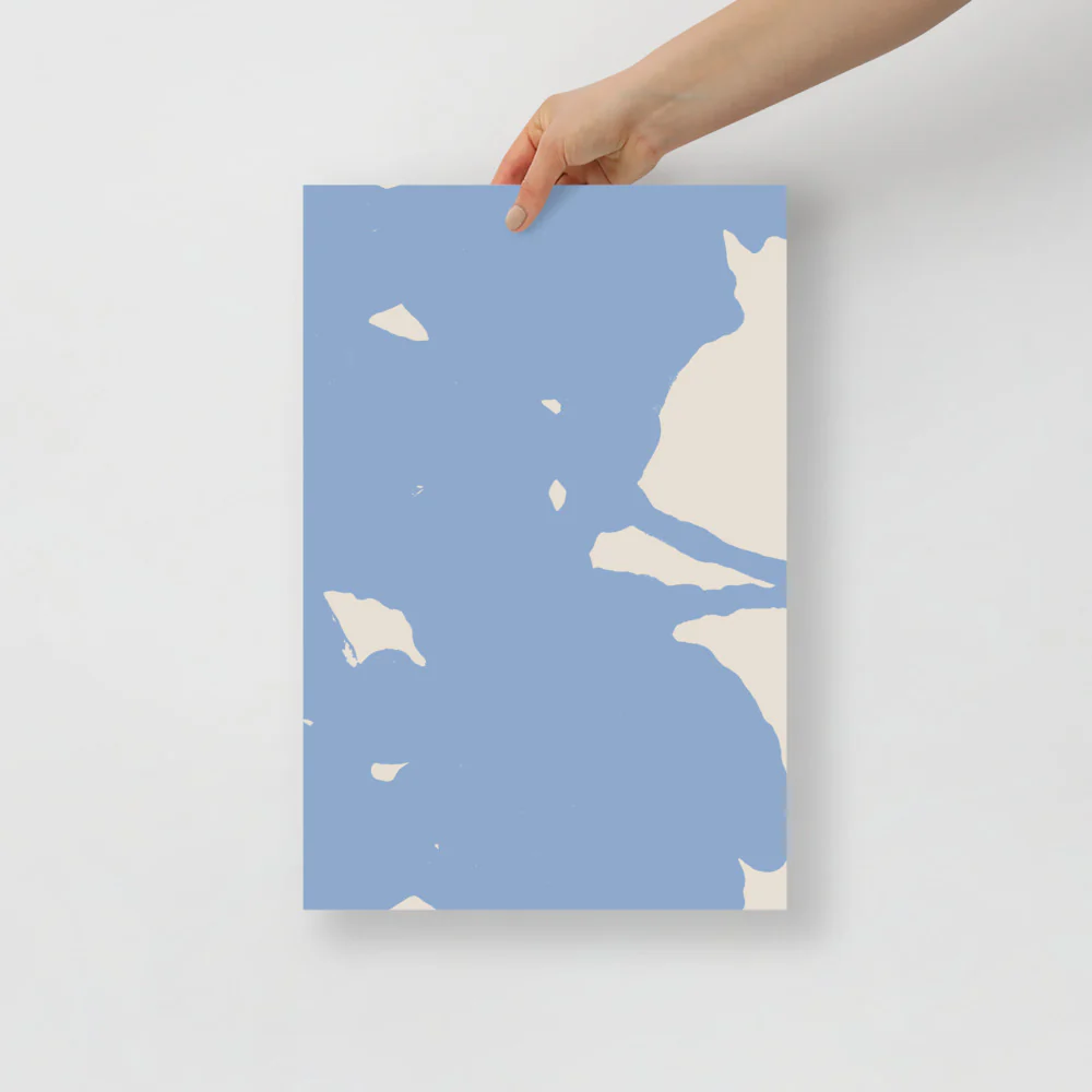 Blue Sky Abstract Wall Art - Image 6