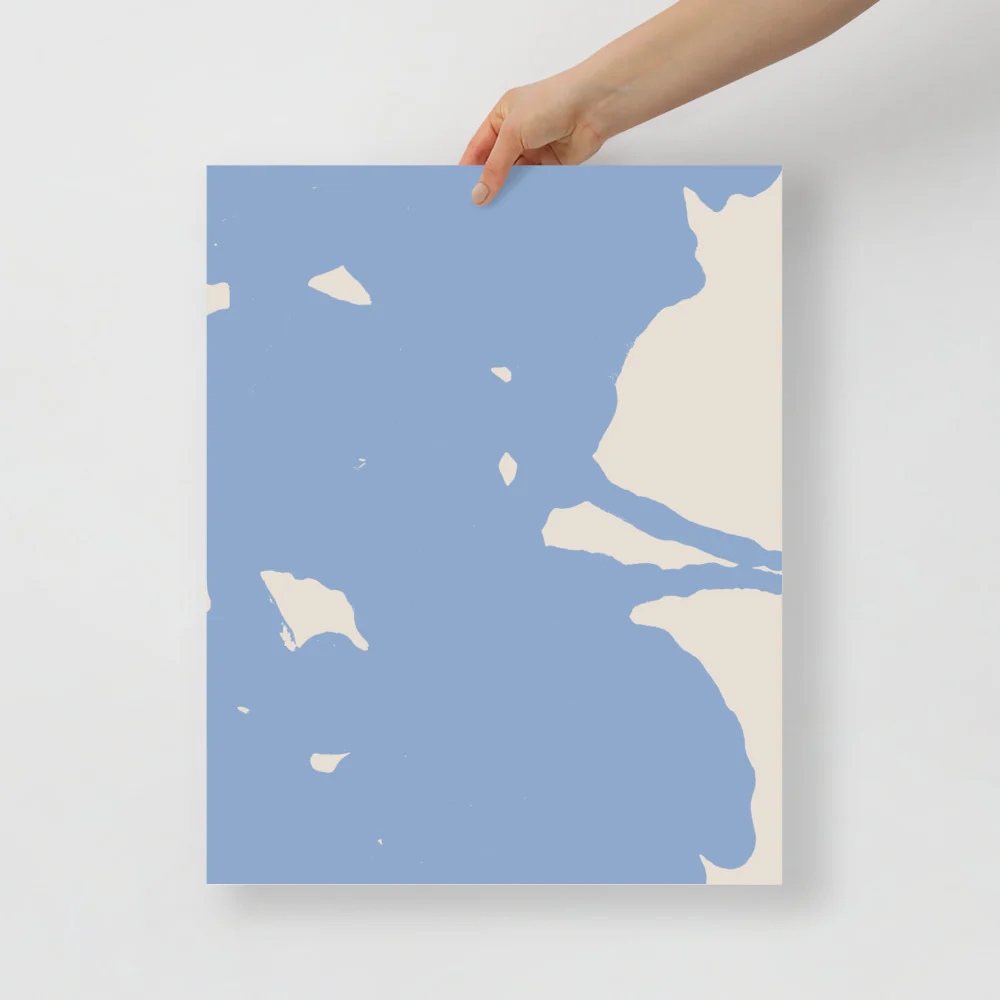 Blue Sky Abstract Wall Art - Image 9