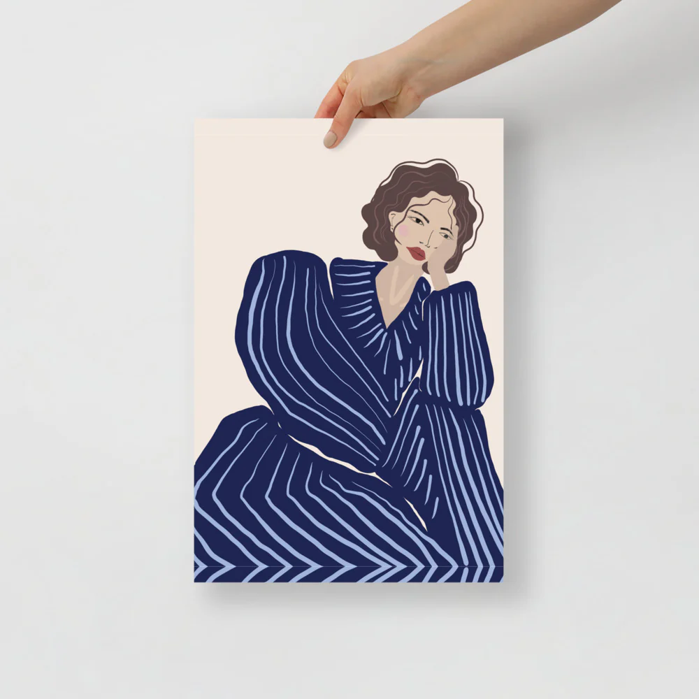 Blue Tracksuit Wall Art - Image 3