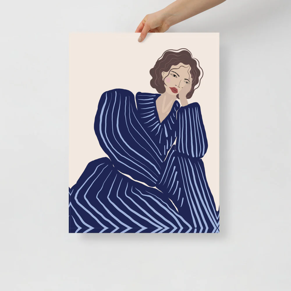 Blue Tracksuit Wall Art - Image 4