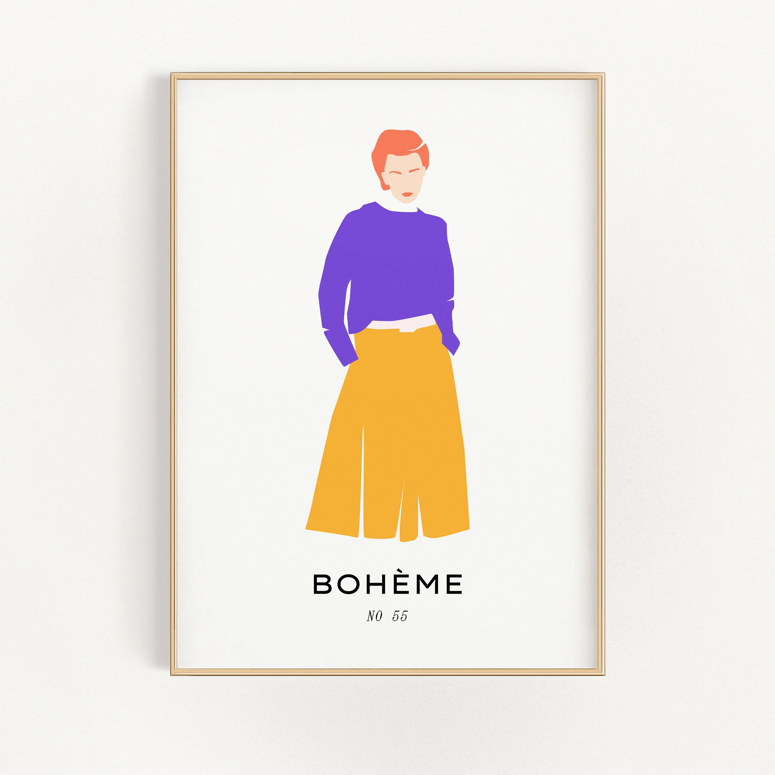 Boheme-Lady with Purple Sweater