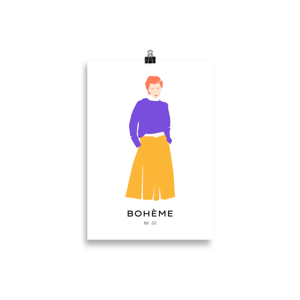 Boheme-Lady with Purple Sweater - Image 2