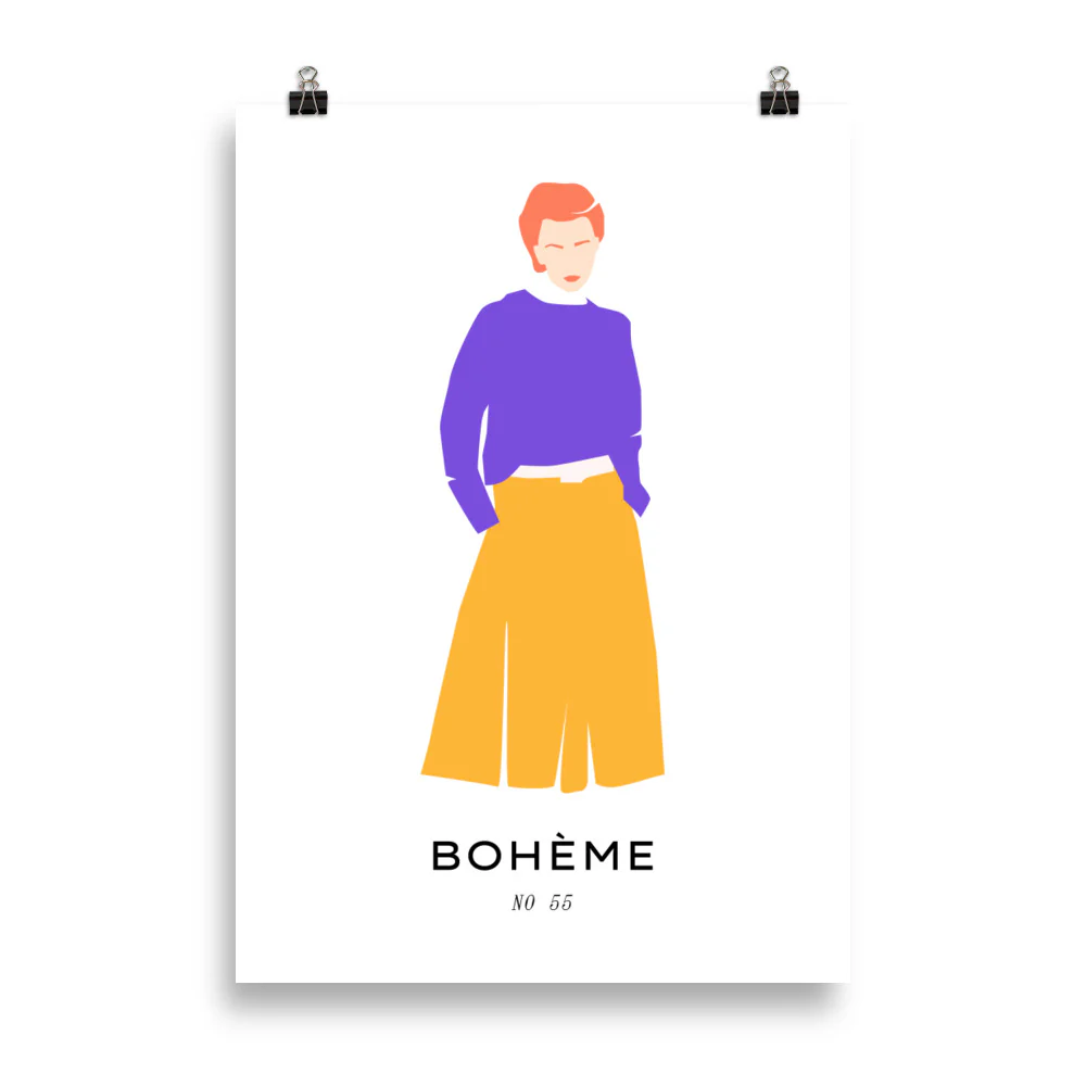 Boheme-Lady with Purple Sweater - Image 6