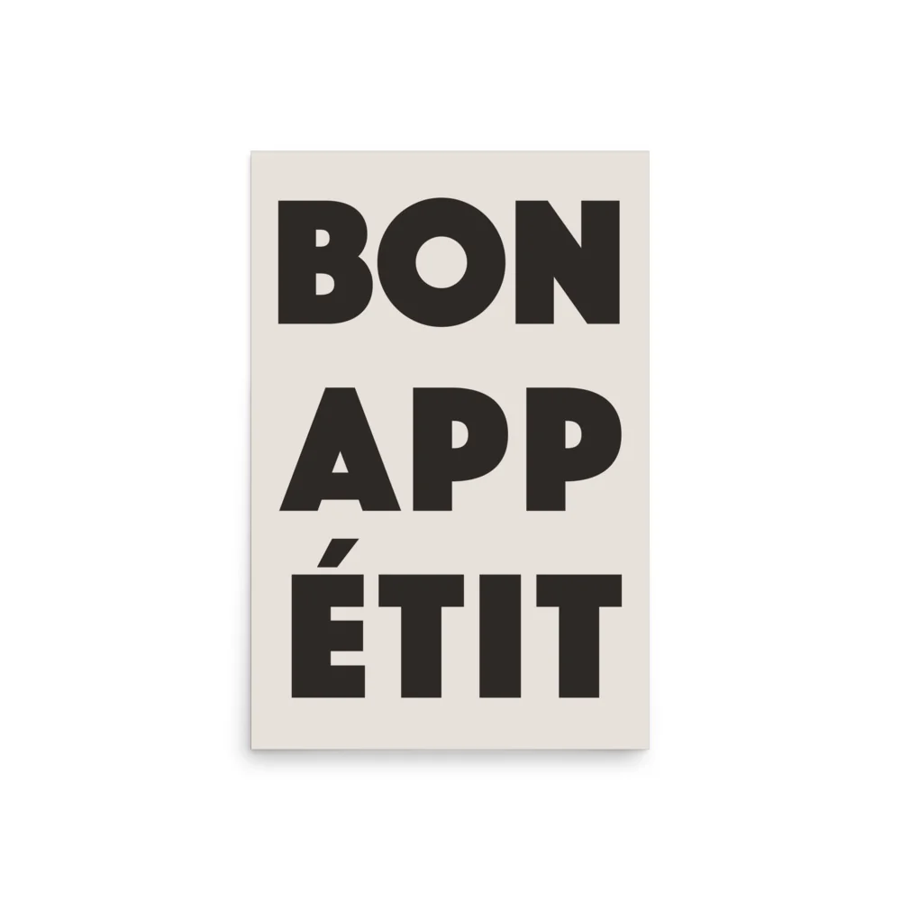 Bon Appetite - Black