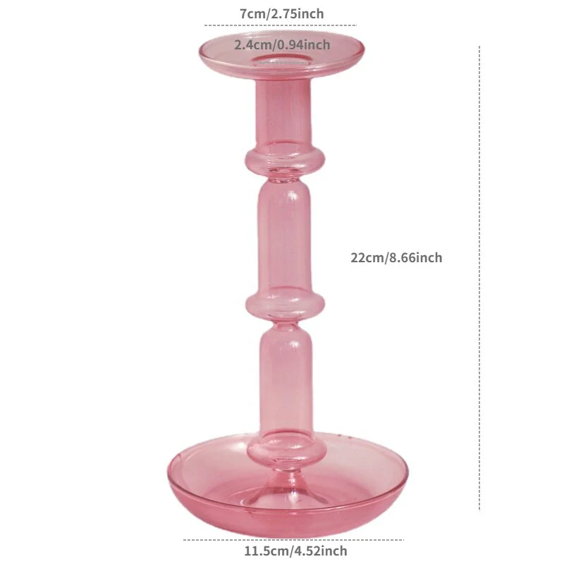 Borosilicate Modern Candleholders - 2 colours - Image 10