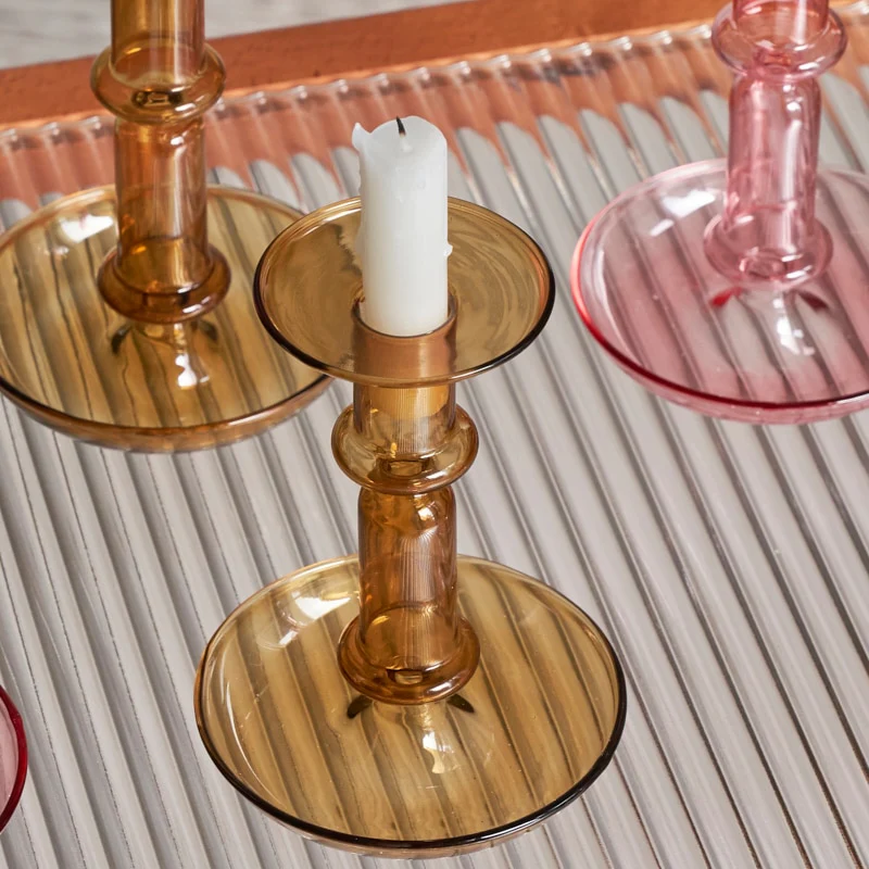 Borosilicate Modern Candleholders - 2 colours - Image 4