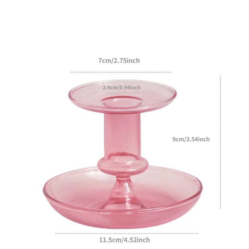 Borosilicate Modern Candleholders - 2 colours - Image 8