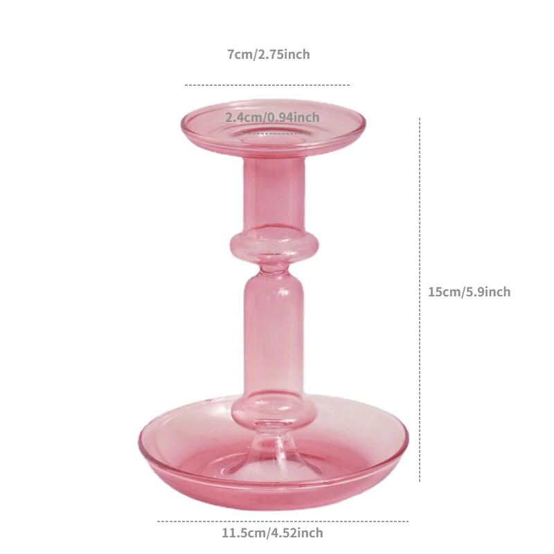 Borosilicate Modern Candleholders - 2 colours - Image 9