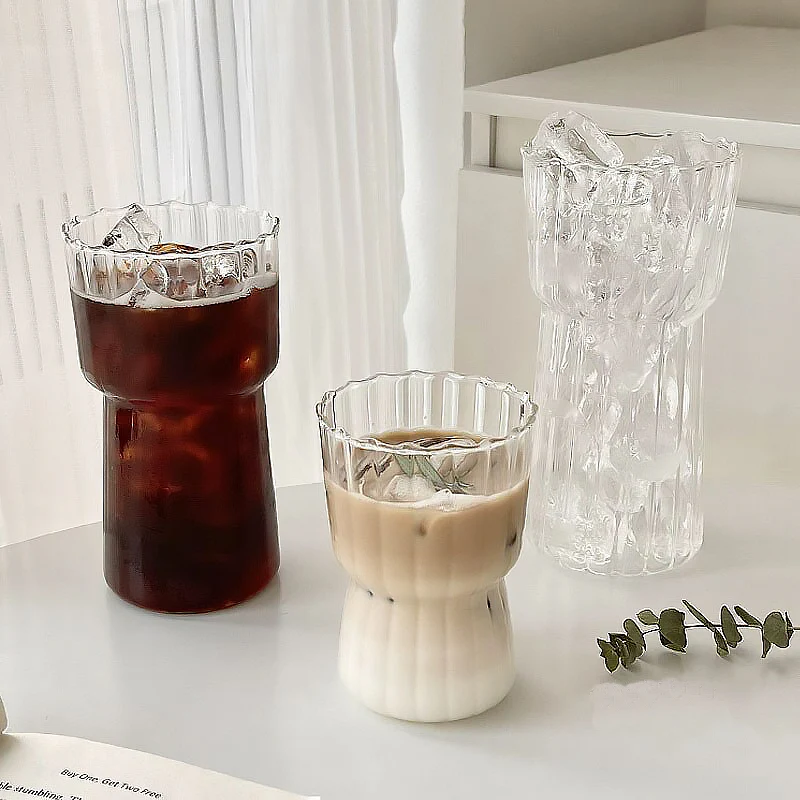 Borosilicate Ribbed Glass Cup - Image 6