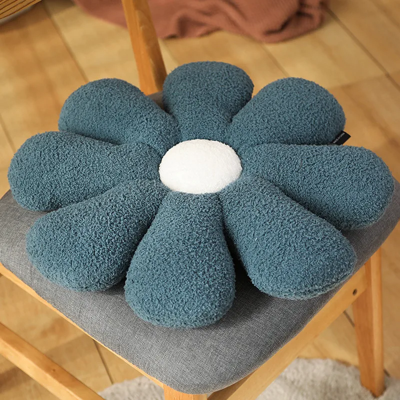 Boucle Plush Flower Cushion - Image 10