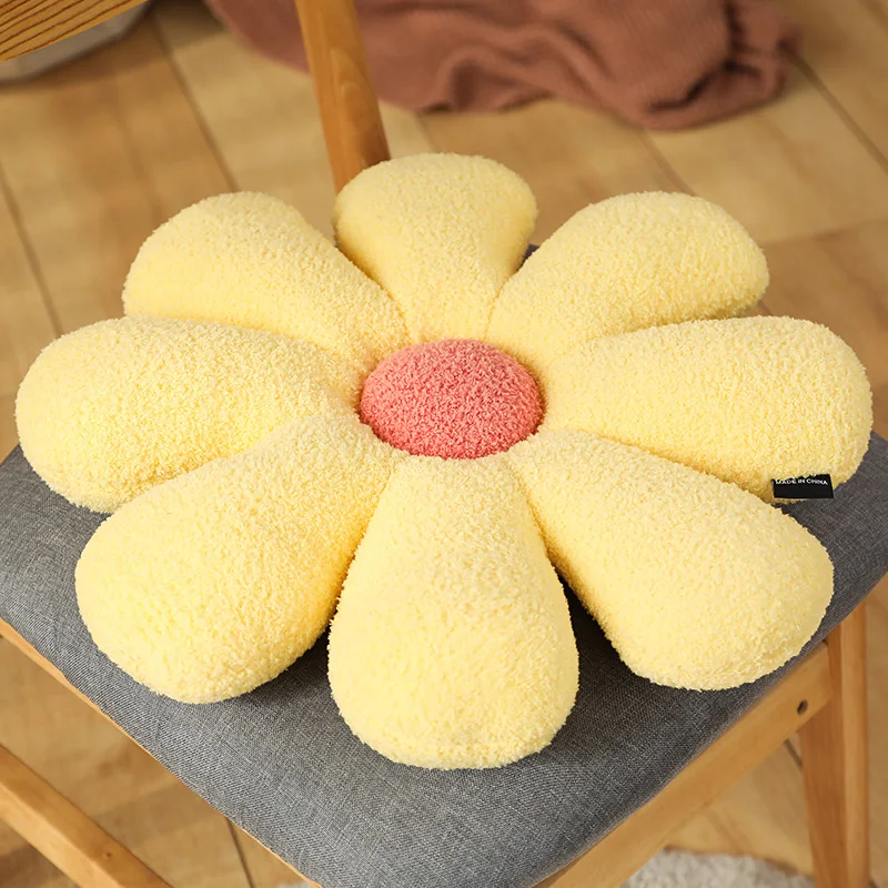 Boucle Plush Flower Cushion - Image 11