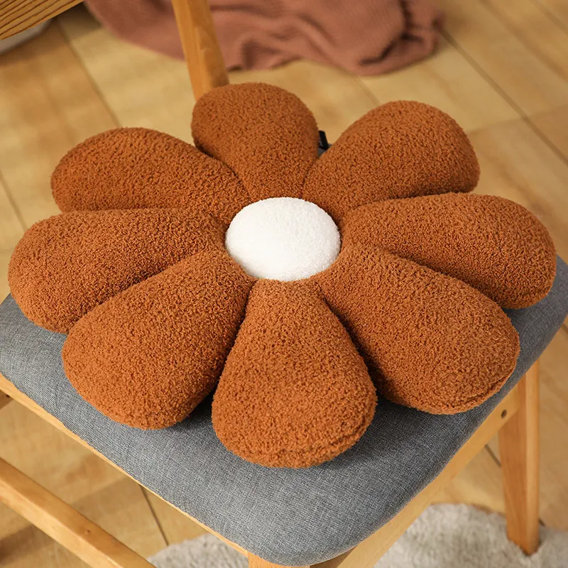 Boucle Plush Flower Cushion - Image 13